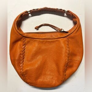 BANANA REPUBLIC Orange Leather Forite Hobo Purse